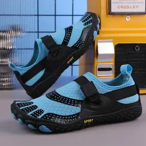 Men’s river trekking shoes, wading shoes, beach shoes, reef non-slip quick-drying barefoot hiking shoes, swimming shoes, swimming water shoes, snorkeling shoes, suitable for beach vacations, camping, beach parties, five-toe men’s shoes, soft, gym
