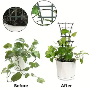 Plant Climbing Trellis, 6 Counts/set Stackable Plant Climbing Support, Garden Supplies for Indoor Outdoor Potted Plant