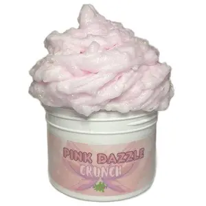 Pink Dazzle Crunch Fluffy Crunch Slime - Zeeslimez