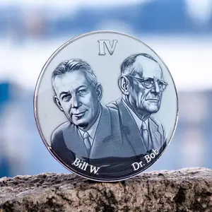 Four Year Sobriety Coin - Dr. Bob's Prescription: 4 Year AA Chip