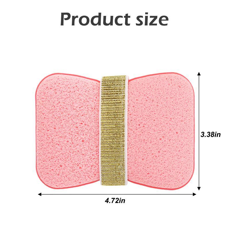 2pack Soap Bag Bath Sponge - Shower and Back Scrubber for Adults, Women’s Bathing Accessory, Foaming Cleaning Tool for Bathroom, Travel, Camping, Washing, Gentle and Skin Care