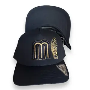 Saint Jude Embroidered Black Hat for Men and Women