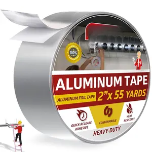Professional  Foil Tape, 3.6 mil, 2 Inches x 55 Yards HVAC Tape