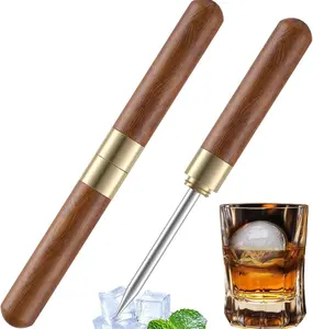 Ice Pick Tool With Cover Non-Slip,Pack of 2 Ice Cubes Picks Stainless Steel For Breaking Ice, For Kitchen, Bars, Bartender Sturdy Utensils, Handheld