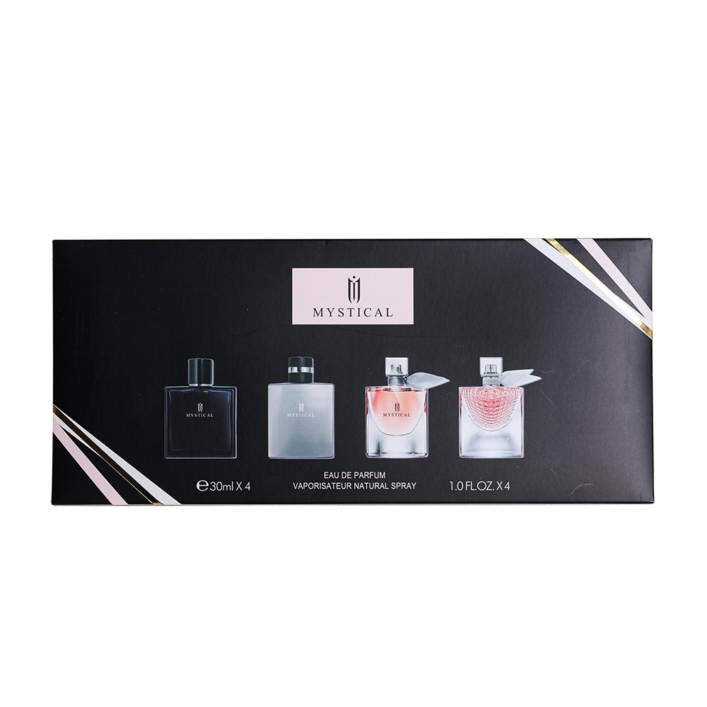 MYSTICAL Eau De Parfum Gift Set - 4 x 30ml Bottles, Premium Marble Packaging, Long-Lasting Fragrance for Women