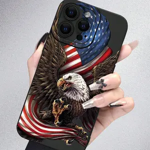 Eagle Pattern Phone Case, Casing, Anti-drop Shockproof Phone Protective Cover, Phone Accessory Compatible with iPhone 11 12 13 14 15 16 Pro Max, Protector