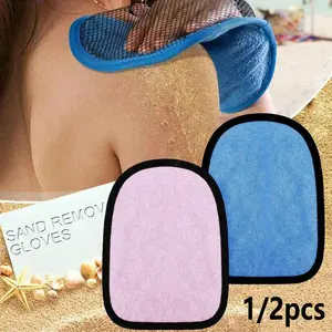 1/2pcs Sand Removal Gloves for Beaches & Sandbox Use, Ideal for Water Activities & Summer Travel Essentials, Must-Have Bathroom Decor