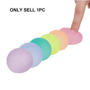 Malt Sugar Stress Ball, Soothing Fidget Toy, Soft and Transparent Blue Replica Sphere, Ideal for Adults and Kids, Perfect Gift