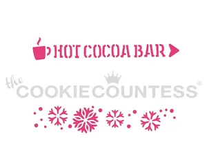 Cookie Stencil The Cookie Countess Hot Cocoa Bar
