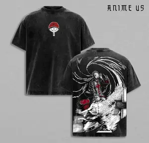 Obito Kamui – Naruto Vintage Washed Oversized T-Shirt, Mangekyo Sharingan Graphic, Heavy Cotton Anime Streetwear Gift for Fans 2025