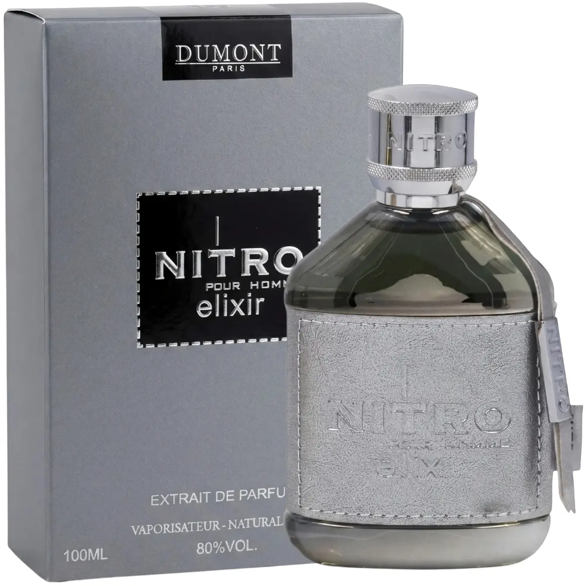Dumont Nitro Elixir Extrait De Parfum, 3.4 Oz (100ml) - Men's Fragrances, Long-Lasting Fresh Sweet Cologne for Men with Praline, Mint