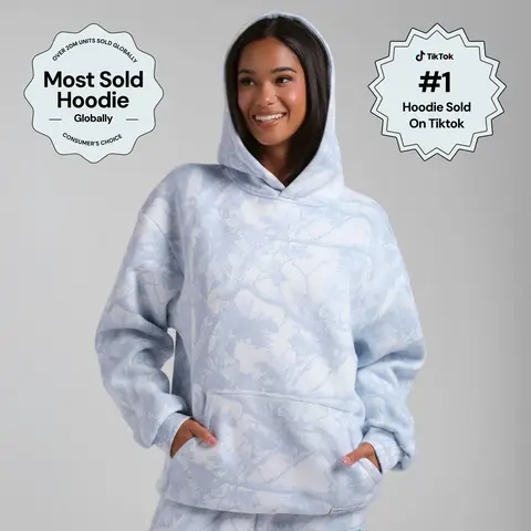 Comfrt | The Camo Hoodie - Mega | Camo Print Hooded Sweatshirt, Cotton Fleece Fabric, Slouchy Fit