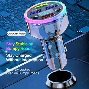 6-Port 120W Fast Car Charger (4USB + 2PD) ️ Supports QC3.0 | 12V-24V Universal | Anti-Shake Design.