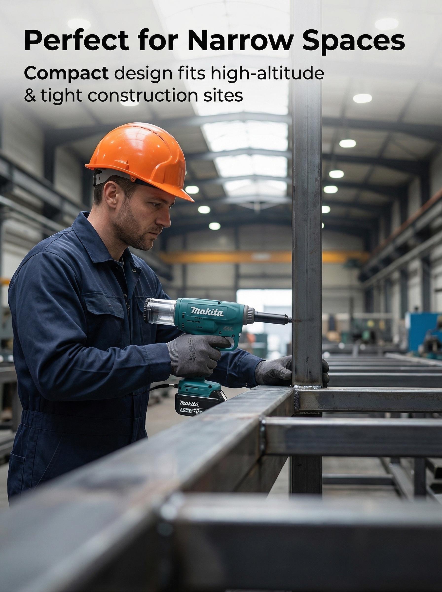 Cordless Hydraulic Crimping Tool 360W 10kN 25mm Stroke for Electrical Installation and Cable Work impact gun