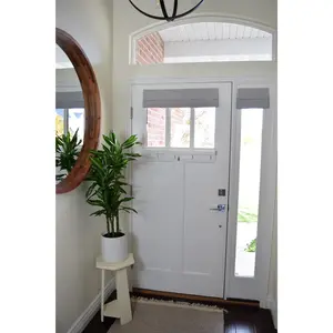 Light Gray Small Front Door and Sidelight Curtains 1 panel
