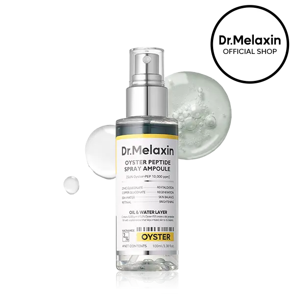 [Dr.Melaxin Official] Oyster Pep3 Renewal Oil Mist | Anti-Aging, Even Skin Texture, Elasticity | Korean Cosmetics | 3.38 fl.oz (100ml)