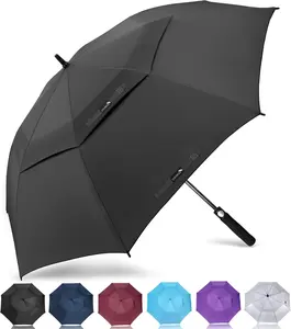 Umbrella Windproof, Extra Large Oversized Heavy Duty Double Canopy for Rain, Sports Games & Push Cart(51/54/62/68/72Inch)