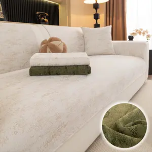 1Pc Solid Color Sofa Cover, Dustproof Sofa Cover, Universal Sofa Protector, Couch Protector Pad, Non Slip Washable Sofa Mat Slipcover, Pet Friendly Anti Scratch Furniture Protector for Dogs & Cats, for Home Decor, Sofa Couch Covers