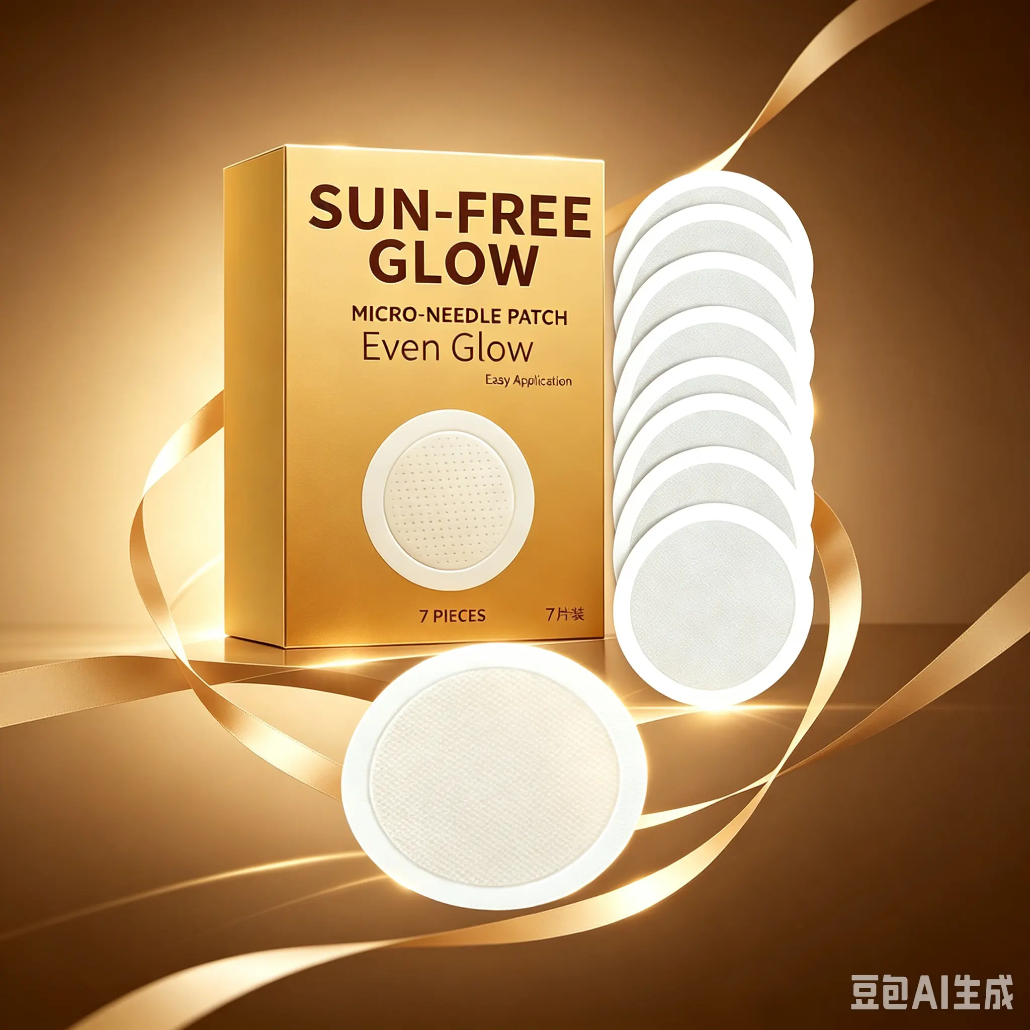 AMZ Tanning Care Microneedle Patch Even Skin Tone Natural Tanning Gentle Care Skin Nourishing Microneedle Patch