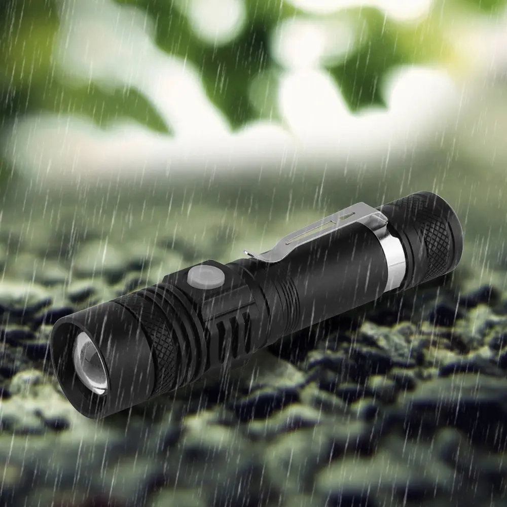 Super Bright LED Flashlight, Rechargeable High Lumen Brightness Torch, Adjustable Focus, 4 Camping Modes, Emergency Lighting for Outdoor Hiking Fishing, Adjustable Tactical Flashlight, High Lumens Flashlight