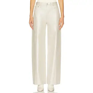 PISTOLA Tate High Rise Bowed Wide Jeans in Champagne Luster