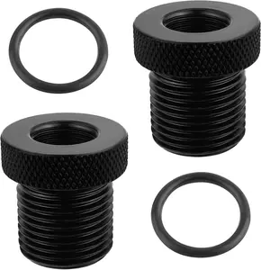 2PCS Car Accessories Adapters with Washers,Durable Steel 1/2x28 to 3/4x16 Adapter for Replace Broken Fittings,Essential Automotive Accessories for Car,Truck,SUV