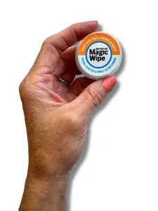 Instant Growing Wipe safe for face, hands and butts! Magic Wipe, 10 pack - the tiny but modern way to wipe up any mess. Simply push down the center and a wet wipe magically expands before your eyes.