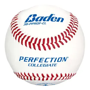 Collegiate Flat Seam Baseballs-1 Dozen -Perfection Series- Baden Sports