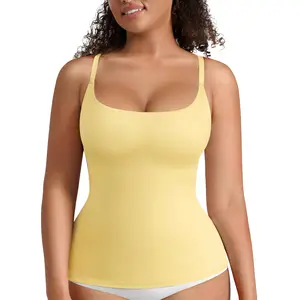 FeelinGirl #live 1 Women’s Shapewear Tank Tops - Scoop Neck Cami Tops for Women Compression Shirt