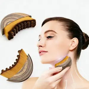 2pcs Lymphatic Beauty Brush Dry Brushing Massager for Facial Fatigue Relief Ergonomic Design Gentle Lymphatic Drainage Suitable for Daily Use