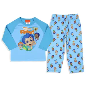 Nickelodeon Toddler Boys' Bubble Guppies That Sounds Fishy Sleep Pajama Set