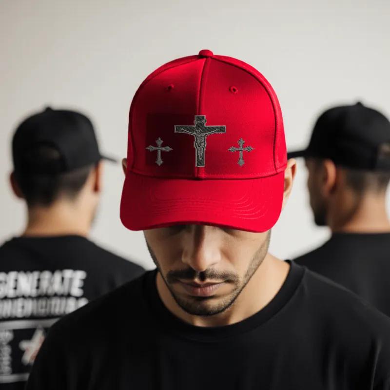 Cross & Jesus Printed pattern Men's and women's Hat - Religious Faith Baseball Cap, Spiritual Streetwear,Perfect Gift Cross & Jesus Printed pattern Men's and women's Hat - Religious Faith Baseball Cap, Spiritual Streetwear,Perfect Gift