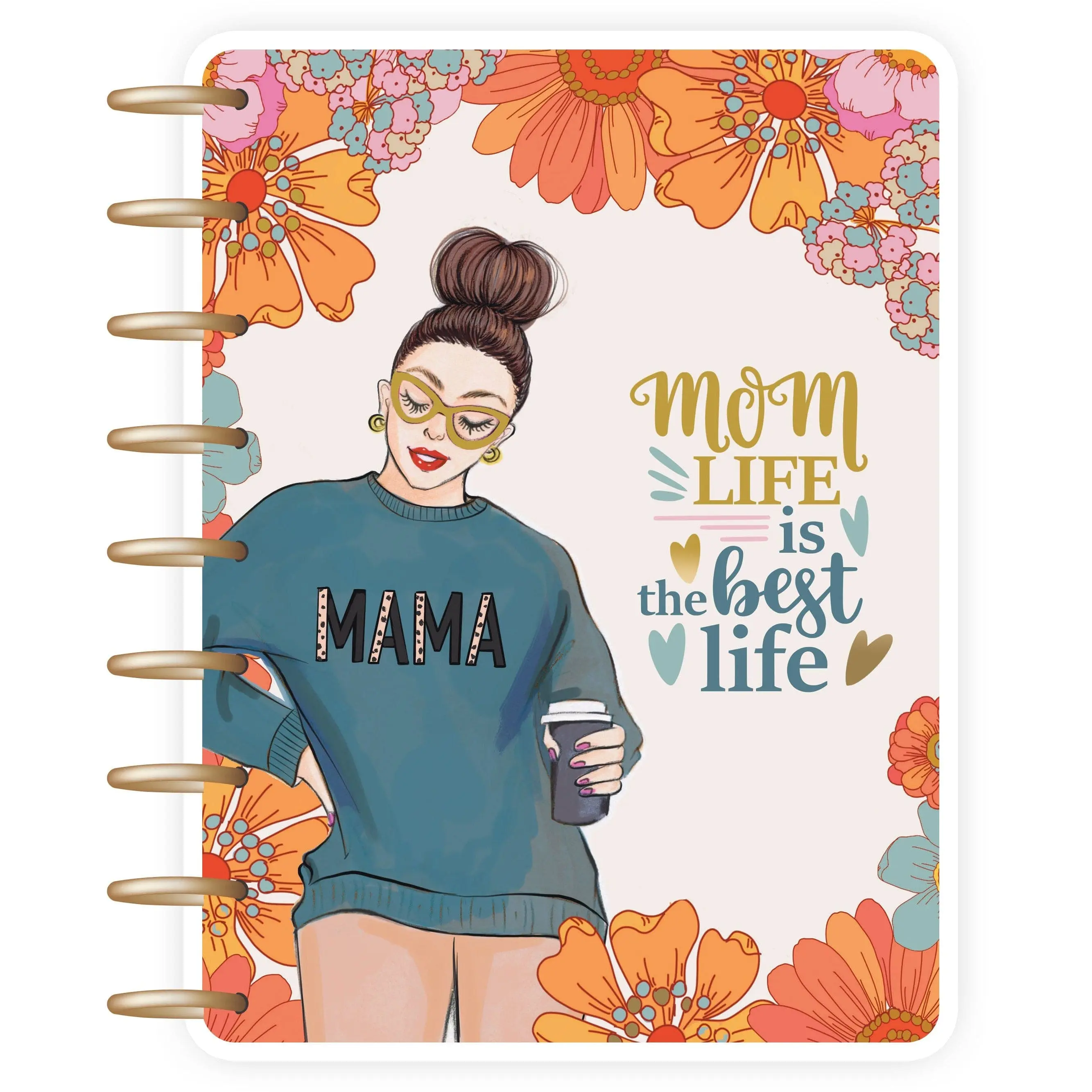 Mom Life Planner Cover | Durable Discbound Planner Cover