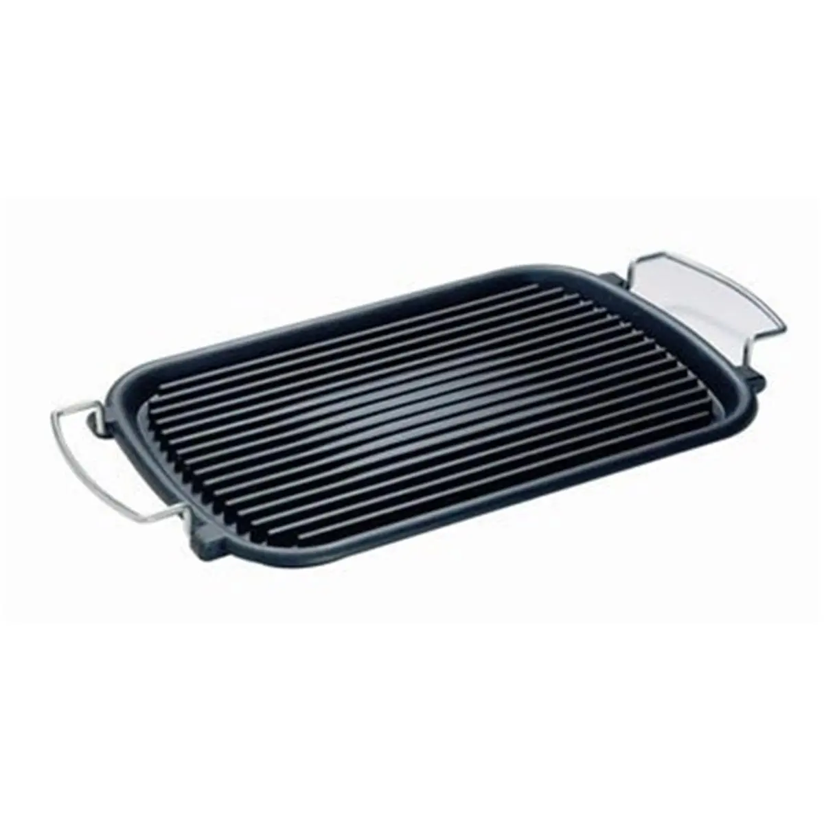 ILSA V175 Stylish Cast Iron Rectangular Grill, 9x14.5 in. Cookware Pan