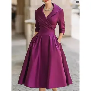 Graceful Slim Dress, Formal Long Sleeve Gown, Stylish and Exquisite, Suitable for Special Occasions, Can Be Paired with a Raincoat Elegant Lantern Cocktail Dress millie bobby brown prom red carpet natasha latex goddess christmas eve outfits caitlin blue 8