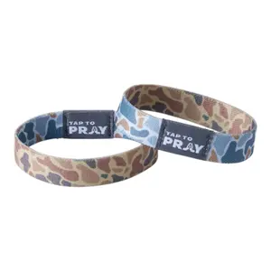 Tap To Pray® Wristband – River Rock Camo - Sahara and Copper