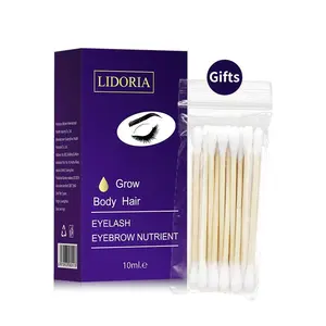 LIDORIA Lash Serum Clear Lengthening & Strengthening Formula – Voluminous Natural Lash Primer for Thick, Long Lashes 10ml