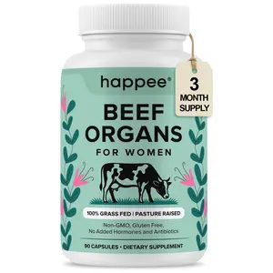 Beef Organ Supplement for Women - Beef Liver, Heart, Kidney, Ovary & Uterus Blend - Hormone Balance, Energy & Wellness Support - Grass-Fed, Pasture Raised, Superfood - 90 Capsules, 3 Month Supply