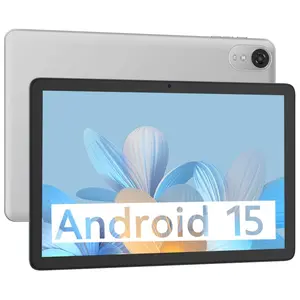 JUNINKE Android 2-in-1 Tablet, 10.1-inch Android 15 System, 4GB Memory, 64GB Storage, with Keyboard, Protective Case, Mouse and Stylus, Supports Expansion Up to 1TB (excluding TF Card), 2MP+8MP Dual Cameras, Wireless Connection, Type-C Interface
