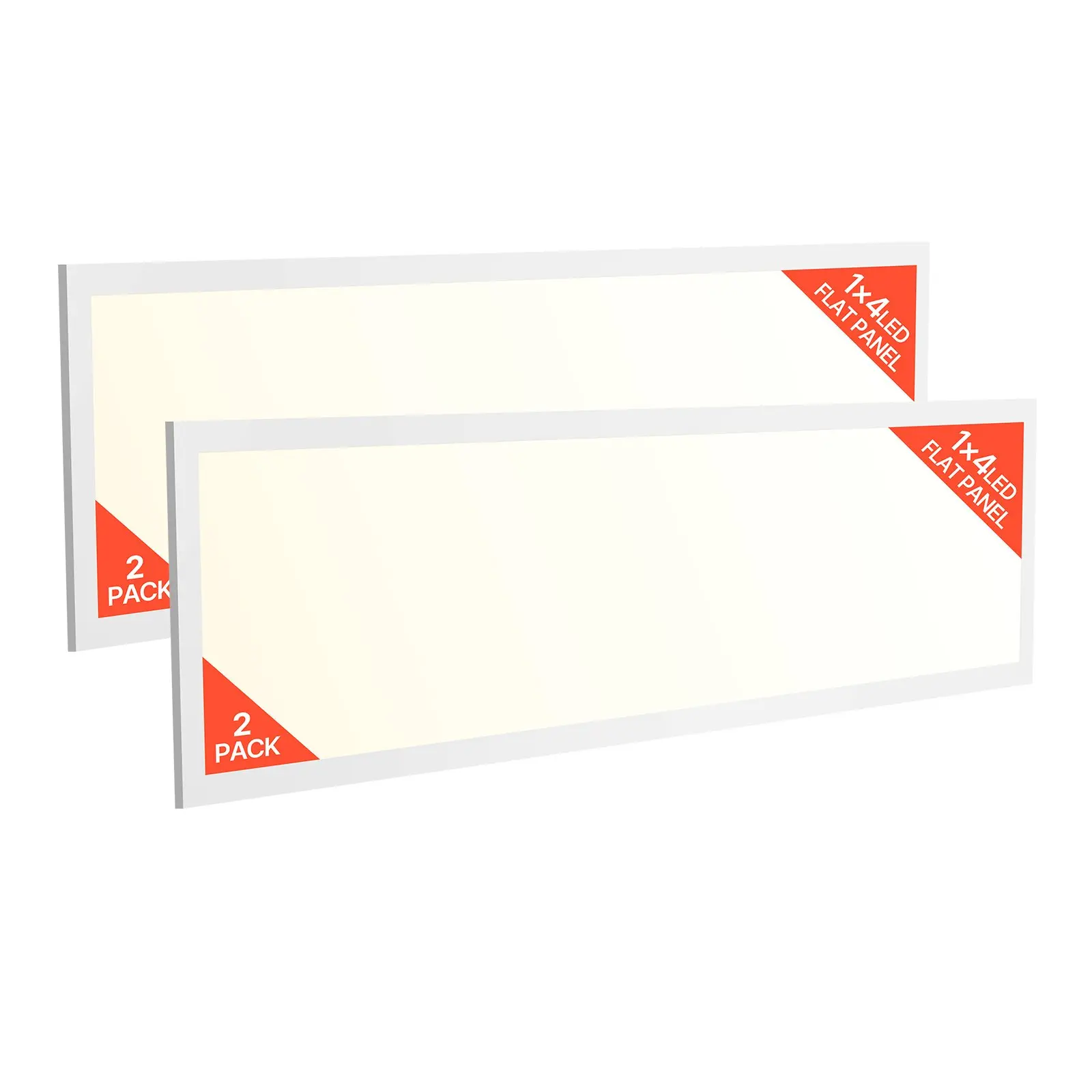 【DealsForYouDays】VEVOR 1x4 FT LED Flat Panel Light, 5700 LM, Flush Mount LED Drop Ceiling Lighting Fixture with 3 Color Selectable 3000K/4000K/5000K, 25W/30W/40W, 0-10V Dimmable, Ultra Slim for Home Kitchen, 2 Pack Energy Efficient