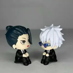 Jujutsu Battle Q Edition Handheld Sitting posture Xia Youjie Wu Tiaowu Anime Doll Model Doll Desktop Ornament Gift