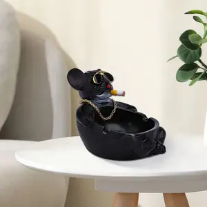 Classic Resin Fashion Mouse Statue Ashtray-Decorative Collections Suitable for Various Room Types, Universal Holiday Gifts, No Electricity Required