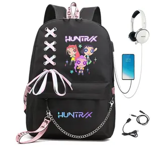 2026 New KPop Demon Hunter Graphic Animation School Bag Teenagers School Bag