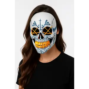 LED Mexican Catrin Skull Mask for Halloween
