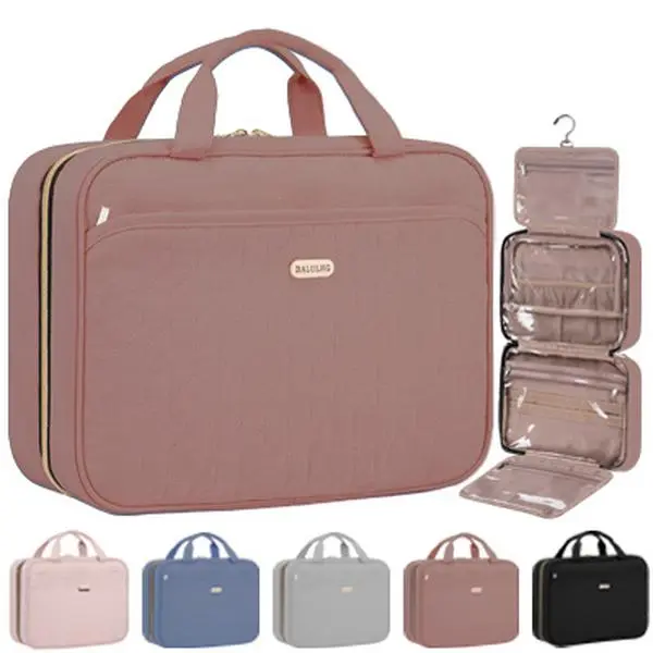 BALULHG Travel Makeup Bag Wash Bag, Large Capacity, Independently Distinguished, Dry and Wet Separation, Classified Storage, Hanging Design for Easy Travel Carrying, Convenient Carrying, Fashionable Appearance Design, Multi functional and Practical