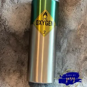Oxygen tank tumbler, oxygen tank , respiratory therapist tumbler ,