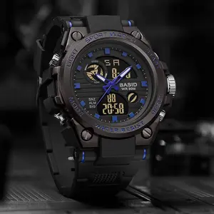 Classic analog electronic watch, basid, 739, for men, popular fashion, waterproof, suitable for sports, men's digital watch reloj  mujer