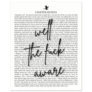 Fourth Wing Chapter 16 "Well Fucking Aware" Unframed Poster - Xaden Riorson Quote Art Print - Romantasy Wall Art Decor - Dragon Rider Bookish Merch
