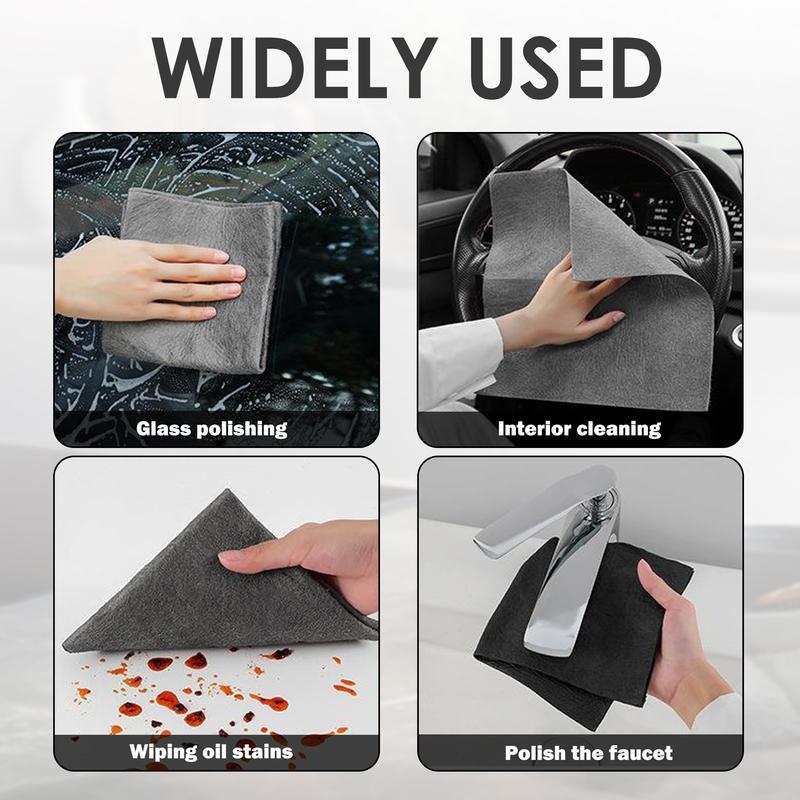 10 Counts Magic Cleaning Cloth, Reuseable Thickened Streak Free Magic Cleaning Wipes, Microfiber Cleaning Cloths for Windows Glass Car Cloth