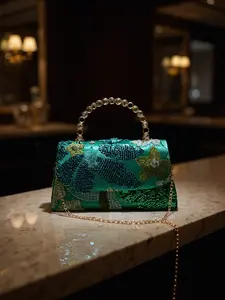 Unique Embroidered Evening Bag, Luxury High-End Party Handbag, Perfect for Weddings, Proms, Birthdays, Valentine's Day, Mother's Day